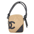 Chanel Cambon Line Silver Shoulder Bag Lambskin