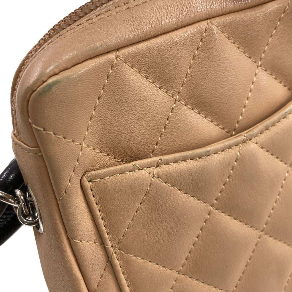 Chanel Cambon Line Silver Shoulder Bag Lambskin — view 9