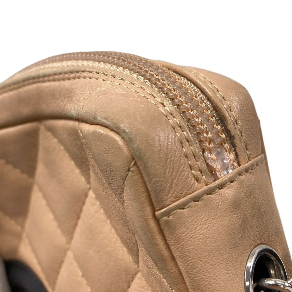 Chanel Cambon Line Silver Shoulder Bag Lambskin — view 8