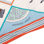 Hermes Losange MM Couvertures Et Tenues de Jour Horsewear Scarf Multicolor Silk — view 3