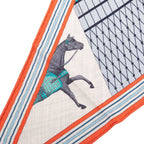 Hermes Losange MM Couvertures Et Tenues de Jour Horsewear Scarf Multicolor Silk — view 6