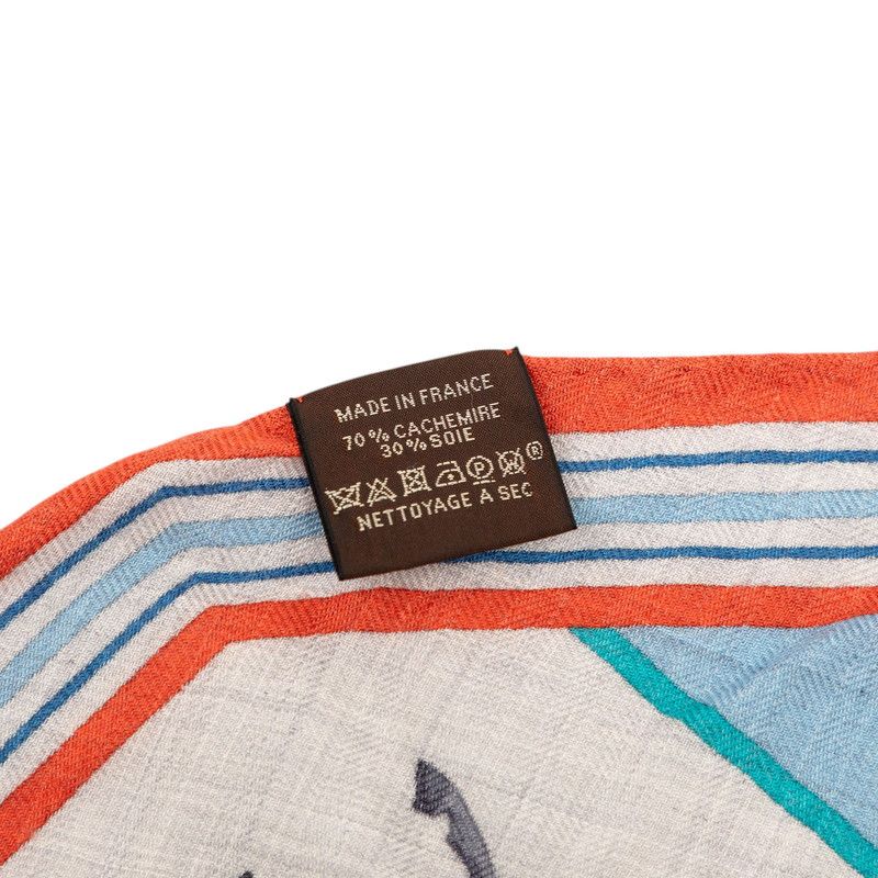 Hermes Losange MM Couvertures Et Tenues de Jour Horsewear Scarf Multicolor Silk — view 7