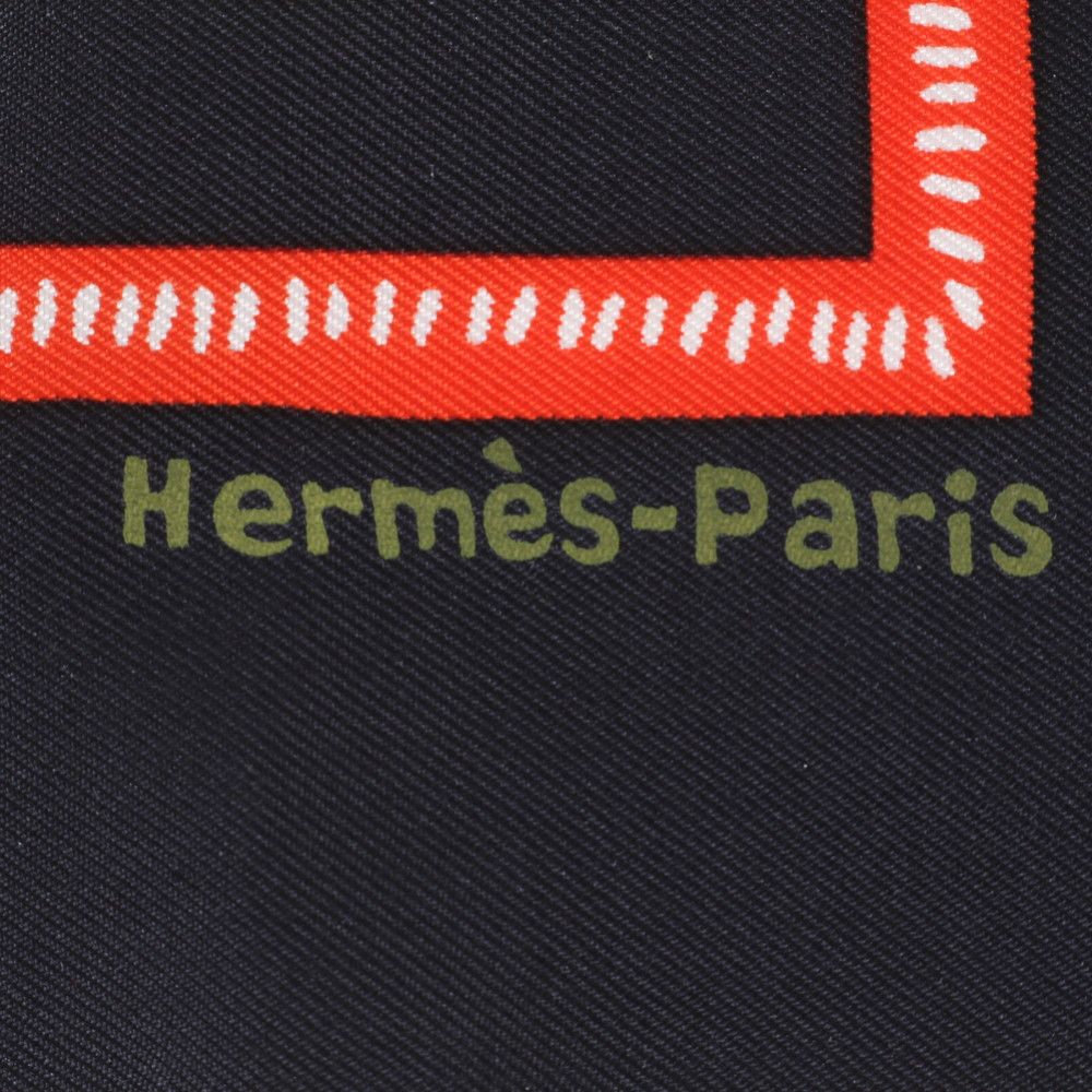 Hermes Tag Carre Zodiac Limited Ox Year Silk Animal Scarf — view 6