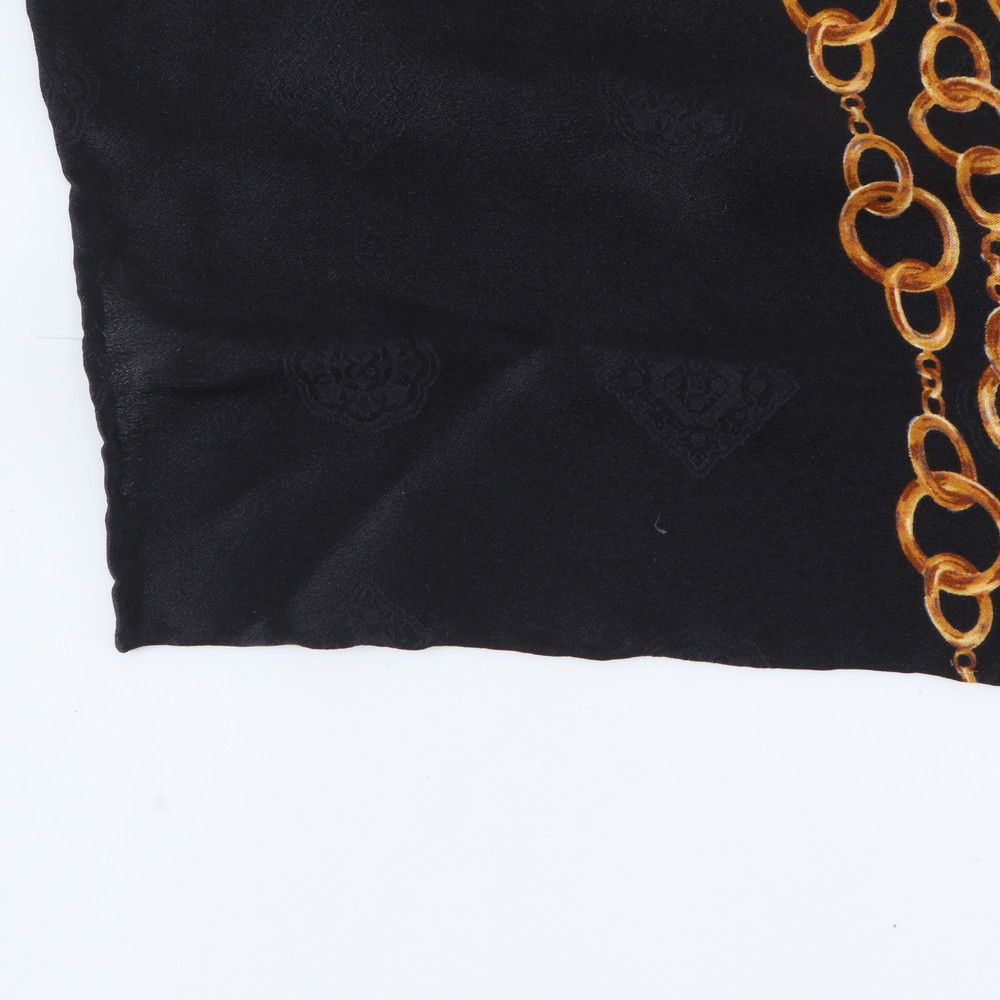 Chanel Chain Pattern CC Logo Scarf Shawl — view 4