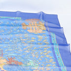 Hermes Carre Jean 140 Rencontre Oceane Atlantic Encounter Silk Scarf — view 3