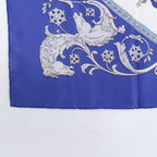 Hermes Reprint Carre 90 la Promenade de Longchamps Walk to Long Chien Silk — view 4
