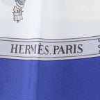 Hermes Reprint Carre 90 la Promenade de Longchamps Walk to Long Chien Silk — view 6