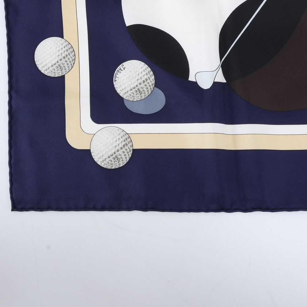 Hermes Carre 90 Swing Golf Club Silk 100% Scarf — view 4