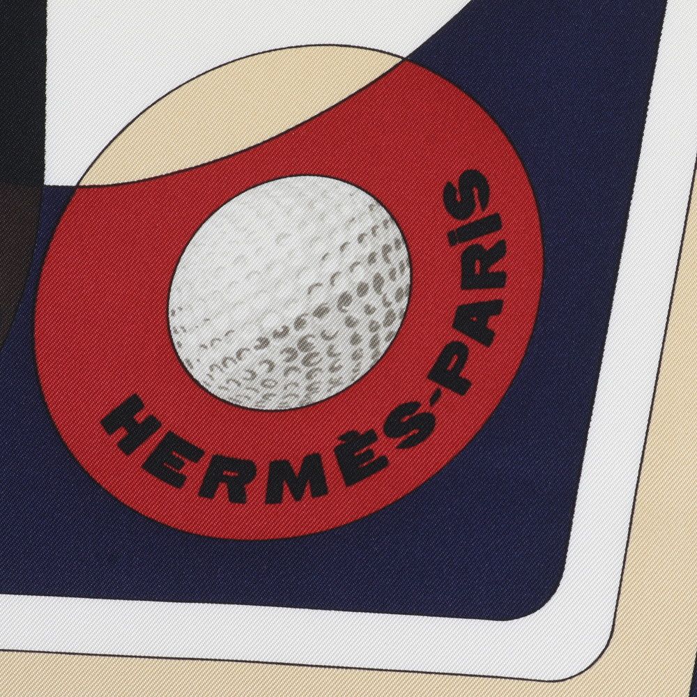 Hermes Carre 90 Swing Golf Club Silk 100% Scarf — view 6
