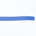 Bottega Veneta Intrecciato Embossed Leather Belt Blue — view 5