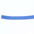 Bottega Veneta Intrecciato Embossed Leather Belt Blue — view 6