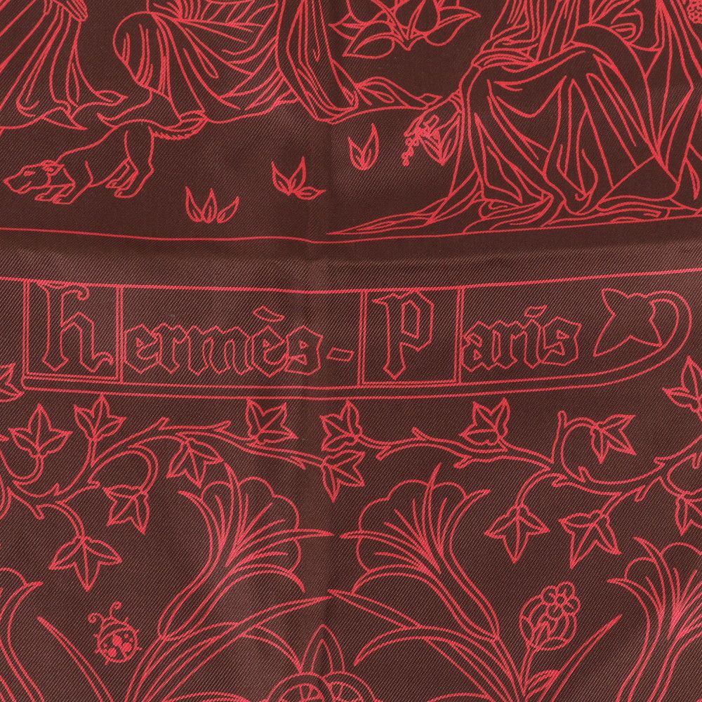 Hermes Tagged 90 Cavalcade de Mai May Cavalry Silk 100% Scarf Shawl — view 6