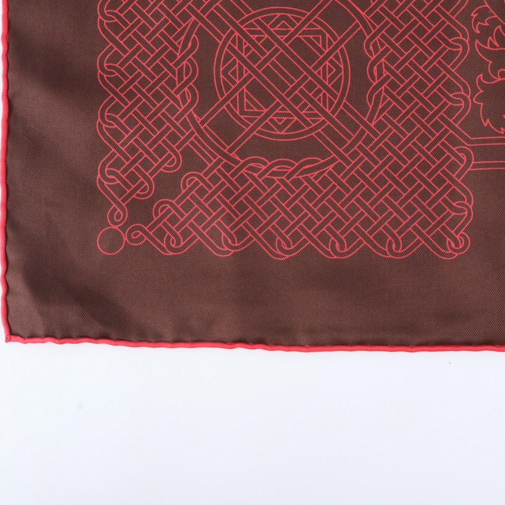 Hermes Tagged 90 Cavalcade de Mai May Cavalry Silk 100% Scarf Shawl — view 4