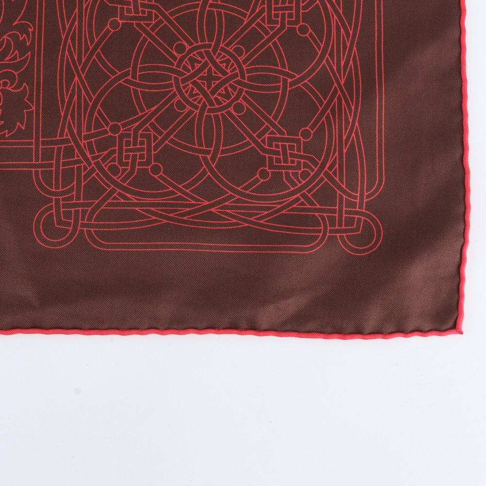 Hermes Tagged 90 Cavalcade de Mai May Cavalry Silk 100% Scarf Shawl — view 5