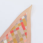 Hermes Tag Lozange Bolduc Pattern Silk 100% Triangle Scarf — view 5