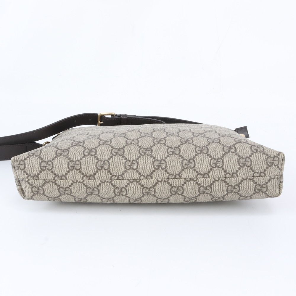 Gucci GG Supreme Leather Shoulder Bag Crossbody Messenger Business Tote — view 5