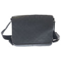 Louis Vuitton Damier Infini PM Shoulder Bag Black Leather Silver