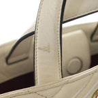 Gucci GG Marmont Small 2-Way Shoulder Bag White Leather Gold — view 6