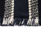 Dior Logo Oblique Big Scarf Navy Silk Blend — view 3