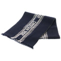 Dior Logo Oblique Big Scarf Navy Silk Blend