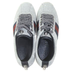 Gucci Sherry Line Glitter Studded Low Cut Sneakers Gray — view 4