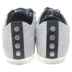 Gucci Sherry Line Glitter Studded Low Cut Sneakers Gray — view 3