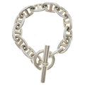 Hermes Chaine D'ancre Bracelet TGM 12 Links Silver