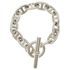 Hermes Chaine D'ancre Bracelet TGM 12 Links Silver