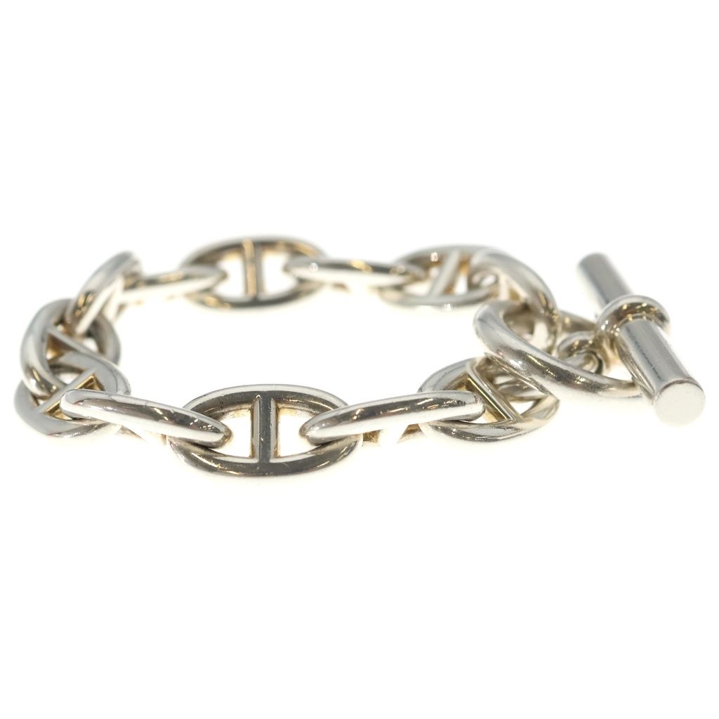 Hermes Chaine D'ancre Bracelet TGM 12 Links Silver — view 3
