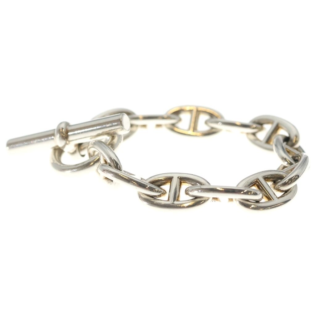 Hermes Chaine D'ancre Bracelet TGM 12 Links Silver — view 4