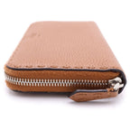 Fendi Selleria Leather Zip Around Wallet Brown — view 3