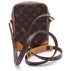 Louis Vuitton Monogram Danube Leather Shoulder Bag Brown — view 2