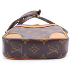 Louis Vuitton Monogram Danube Leather Shoulder Bag Brown — view 4