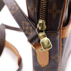 Louis Vuitton Monogram Danube Leather Shoulder Bag Brown — view 7