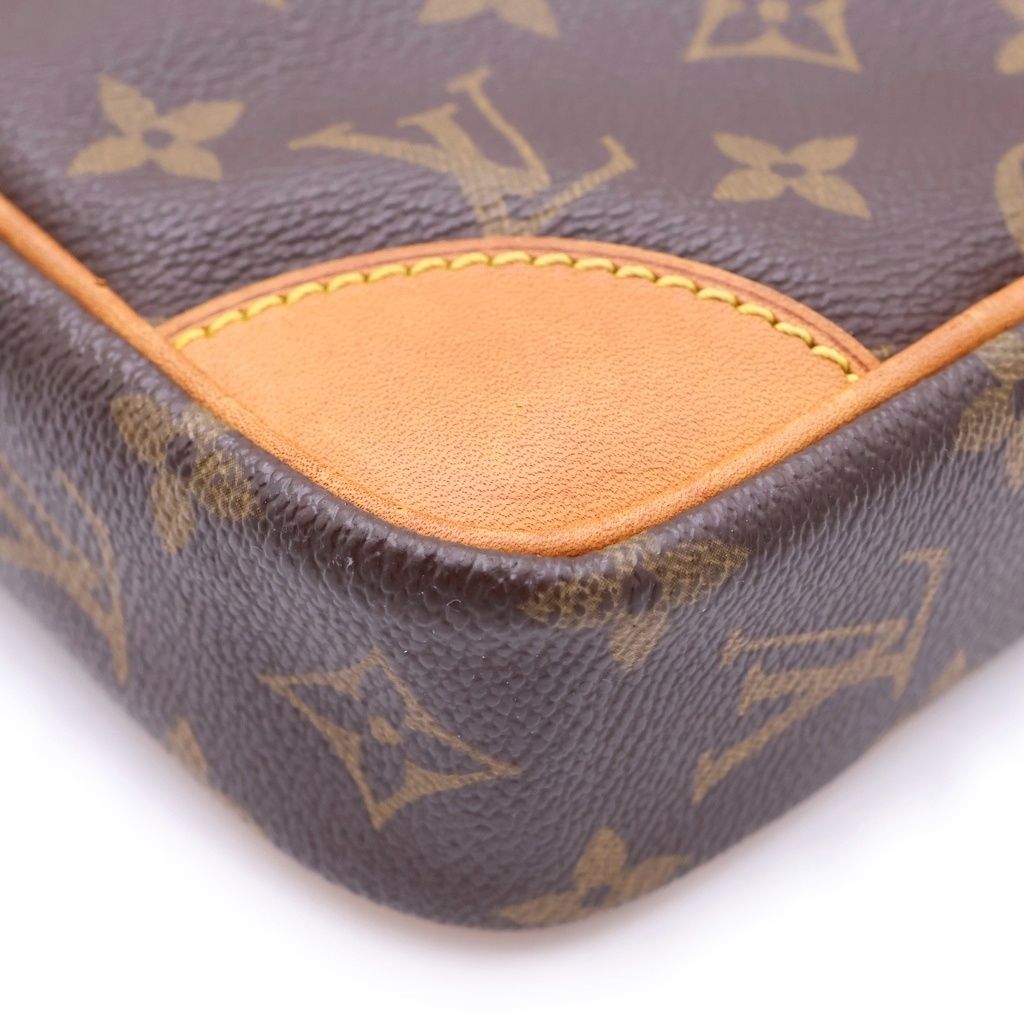 Louis Vuitton Monogram Danube Leather Shoulder Bag Brown — view 6