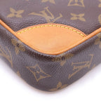 Louis Vuitton Monogram Danube Leather Shoulder Bag Brown — view 6