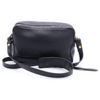 Prada Vitello Phoenix Shoulder Bag Black Leather Gold — view 2