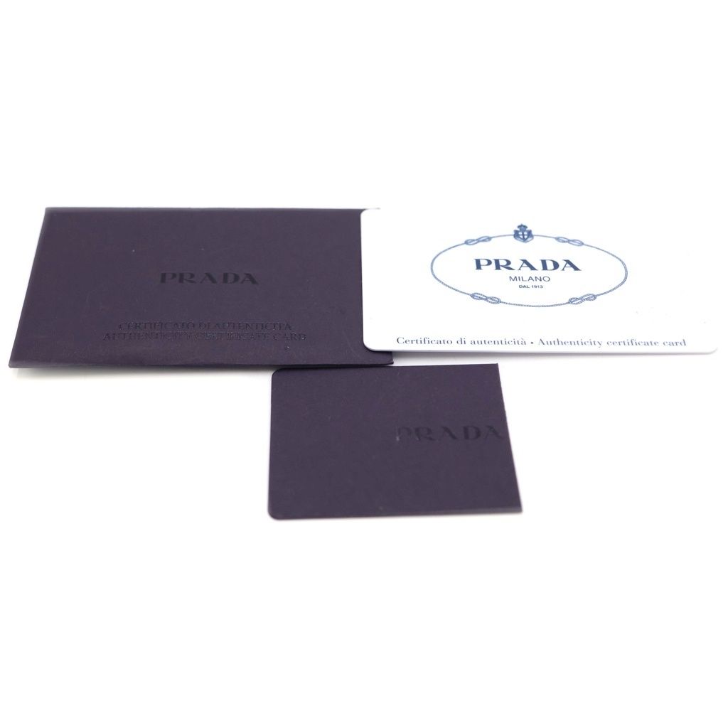 Prada Vitello Phoenix Shoulder Bag Black Leather Gold — view 9