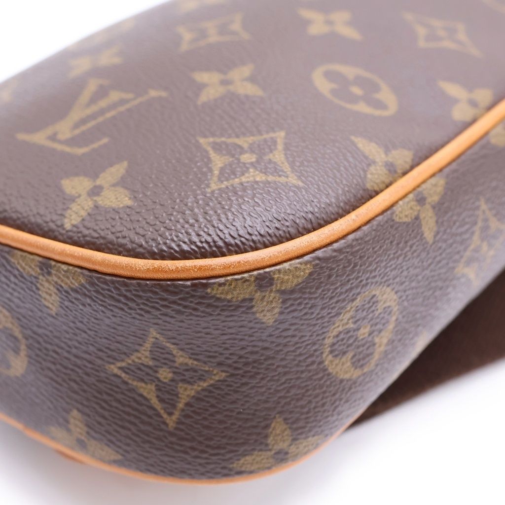 Louis Vuitton Pochette Gange Monogram Leather Shoulder Bag Brown — view 5