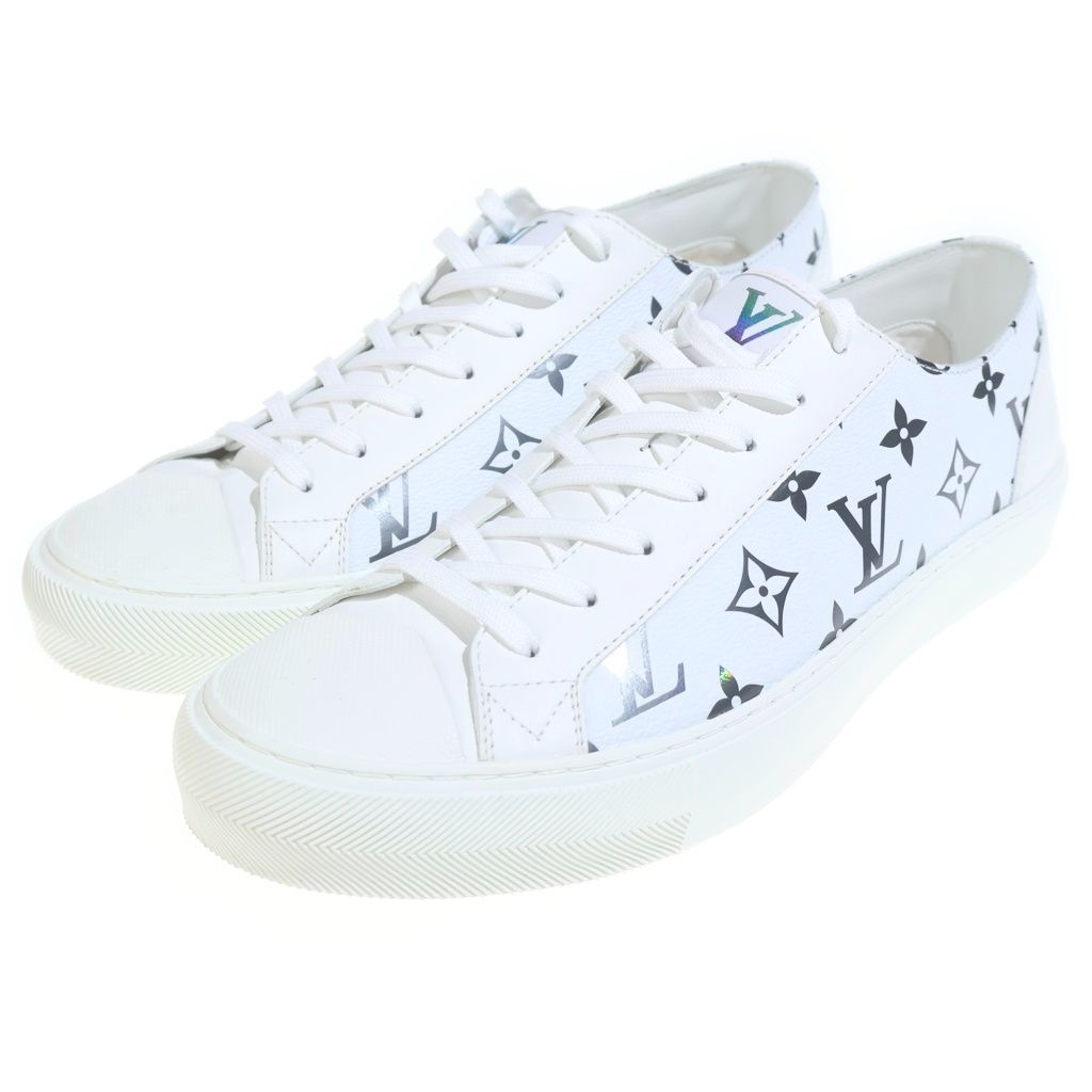 Louis Vuitton Monogram Tattoo Line Leather Low Cut Sneakers White — view 2