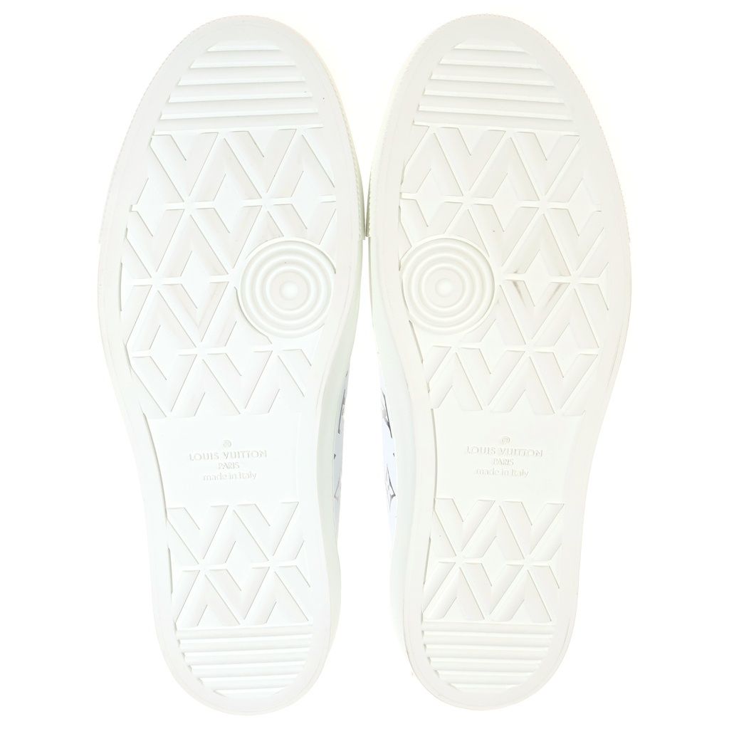 Louis Vuitton Monogram Tattoo Line Leather Low Cut Sneakers White — view 5