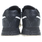 Louis Vuitton Run Away Monogram Low Cut Sneakers Black White — view 3