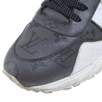 Louis Vuitton Run Away Monogram Low Cut Sneakers Black White — view 6