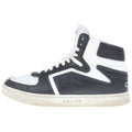 Celine Trainer Leather High Cut Sneakers Black White