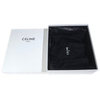 Celine Trainer Leather High Cut Sneakers Black White — view 6