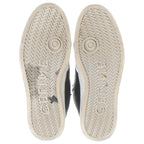 Celine Trainer Leather High Cut Sneakers Black White — view 5