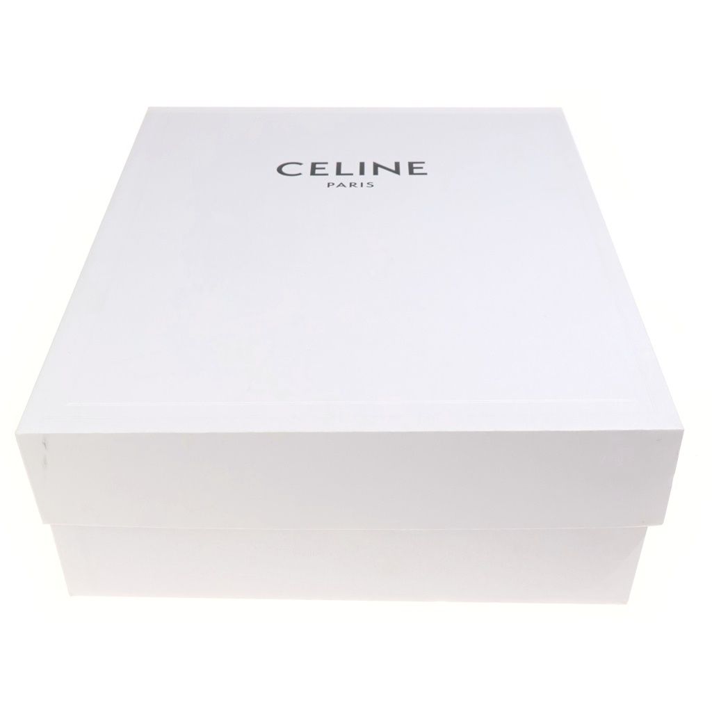 Celine Trainer Leather High Cut Sneakers Black White — view 7