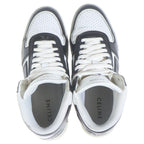 Celine Trainer Leather High Cut Sneakers Black White — view 4