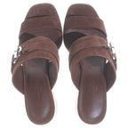 Hermes Platform Sandals Brown — view 4