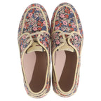 Gucci Flower Canvas Allover Print Deck Low Cut Shoes Beige Pink — view 4
